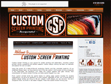 Tablet Screenshot of customscreenprintinginc.com